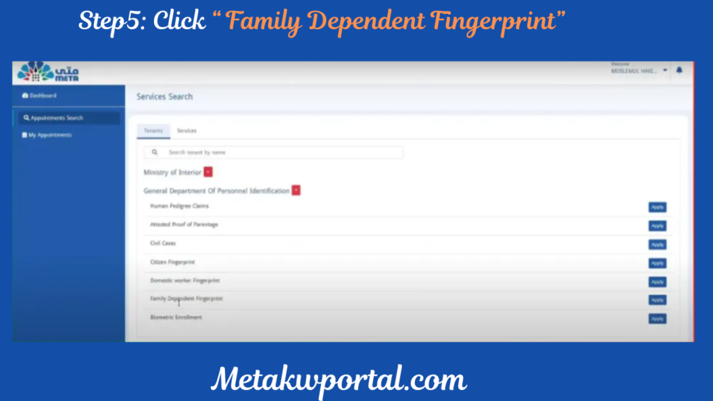 Family Dependent Fingerprint
