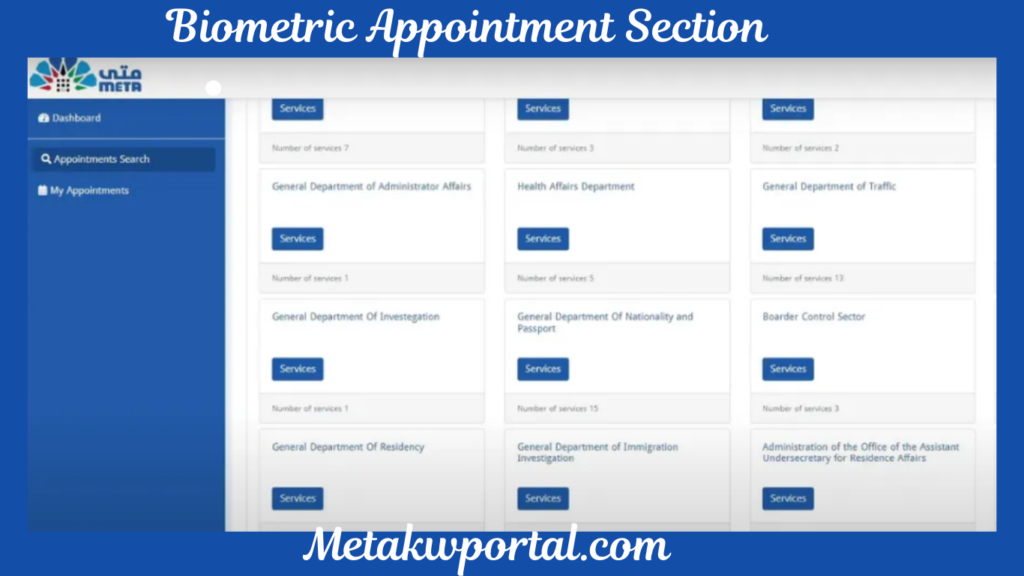 Biometric Appointment